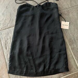 NWT SUPERDOWN Black Strapless Dress XXS